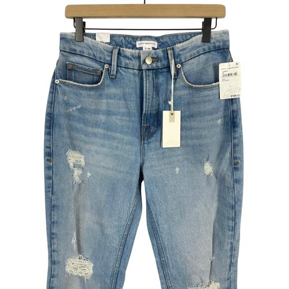 NWT Good American Light Blue Straight Leg Jeans - Picture 8 of 16